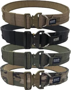 AYIN TACTICAL Quick Release Rigger MOLLE Belt - 1.5 inch Inner & 2 inch Outer Range Tactical Heavy Duty