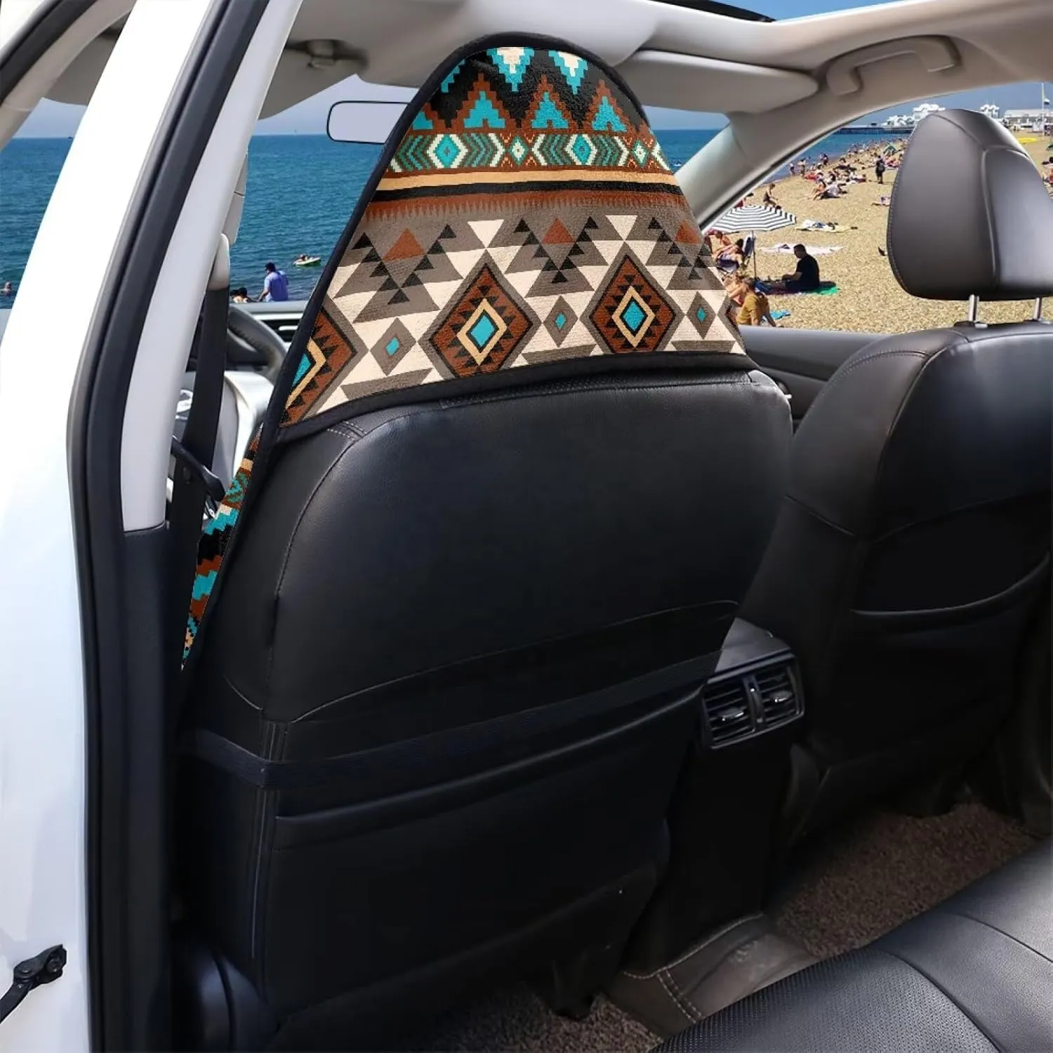 Aztec Car Seat Cover Front Seats Only Universal Fit Most Cars Anti-Slip Back Fabric Waterproof Bucket Towel Seat Covers for Trucks SUV Jeep