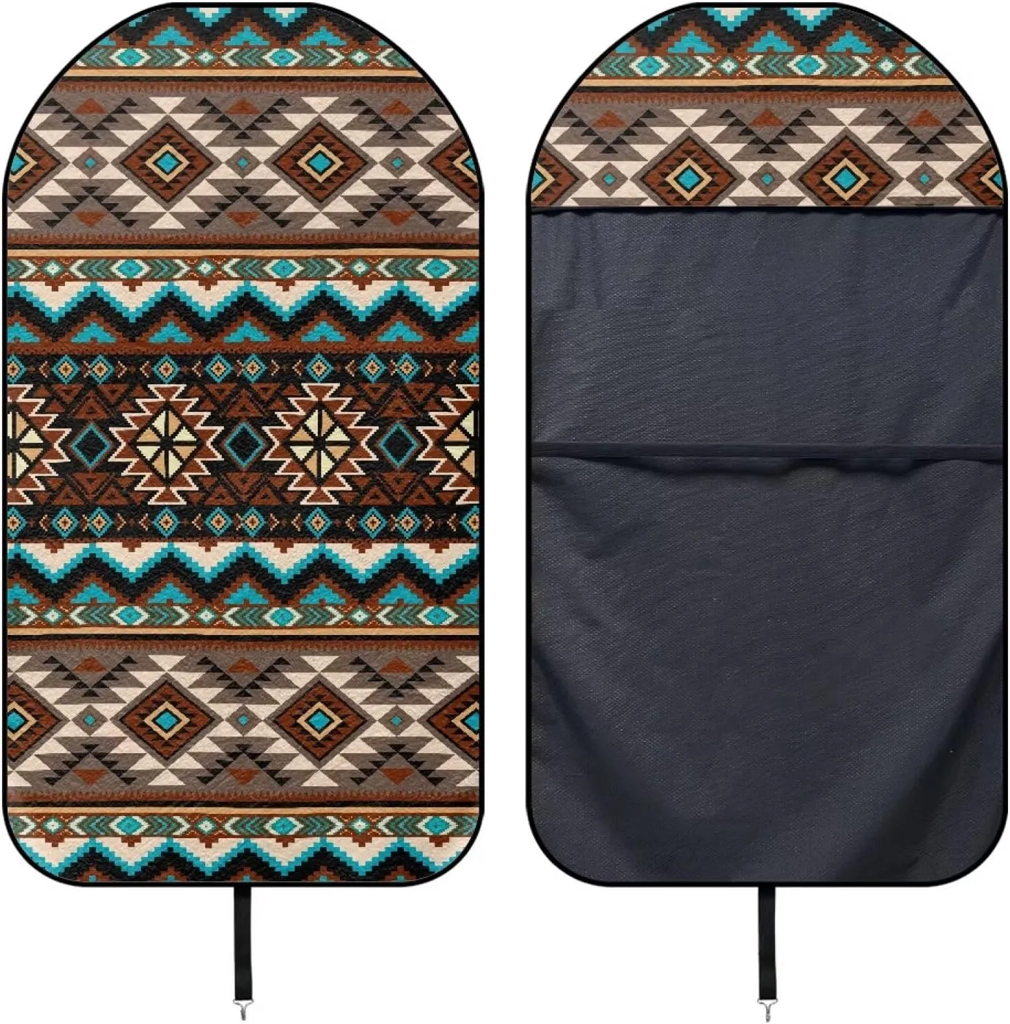 Aztec Car Seat Cover Front Seats Only Universal Fit Most Cars Anti-Slip Back Fabric Waterproof Bucket Towel Seat Covers for Trucks SUV Jeep
