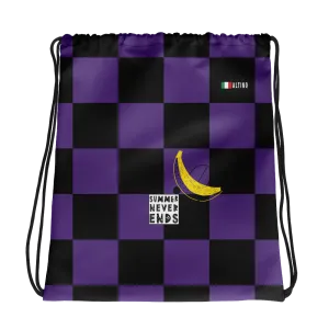 #b6b8b8a0 - Grape Black - ALTINO Draw String Bag - Summer Never Ends Collection