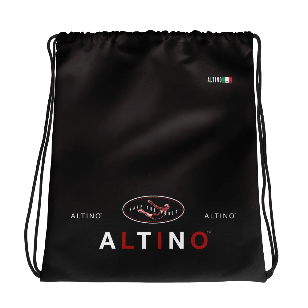 #bab087a0 - Black Chocolate All Flavors Rumble - ALTINO Draw String Bag