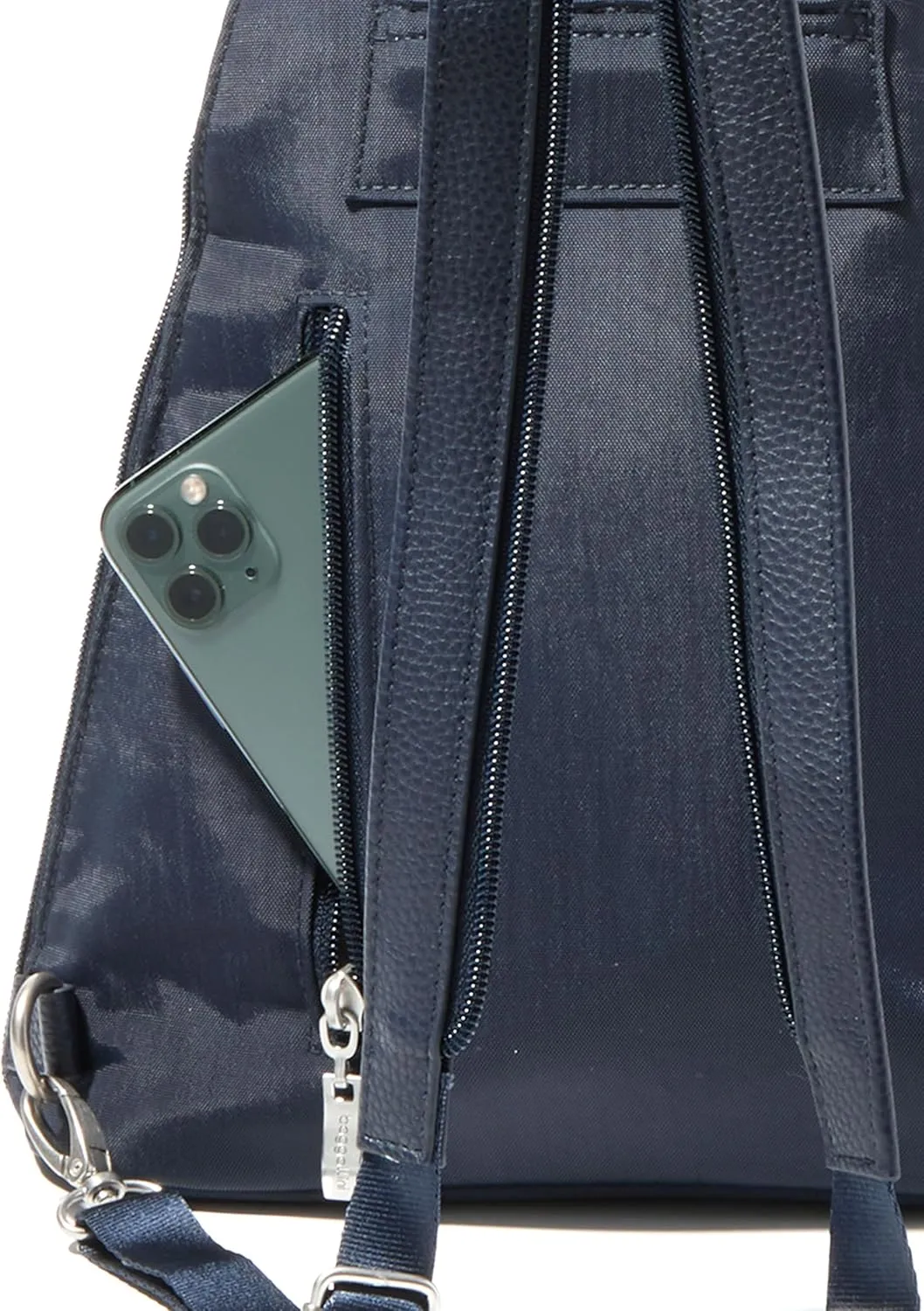 Baggallini Metro Backpack with RFID Phone Wristlet - 9x11 Convertible Sling Bag for Women with Adjustable Shoulder Straps