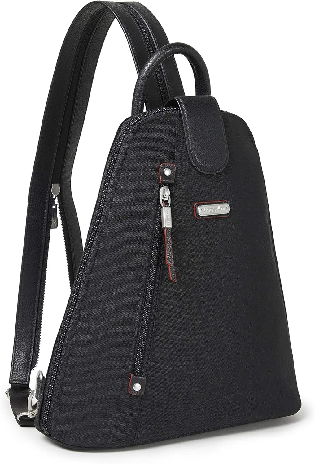 Baggallini Metro Backpack with RFID Phone Wristlet - 9x11 Convertible Sling Bag for Women with Adjustable Shoulder Straps