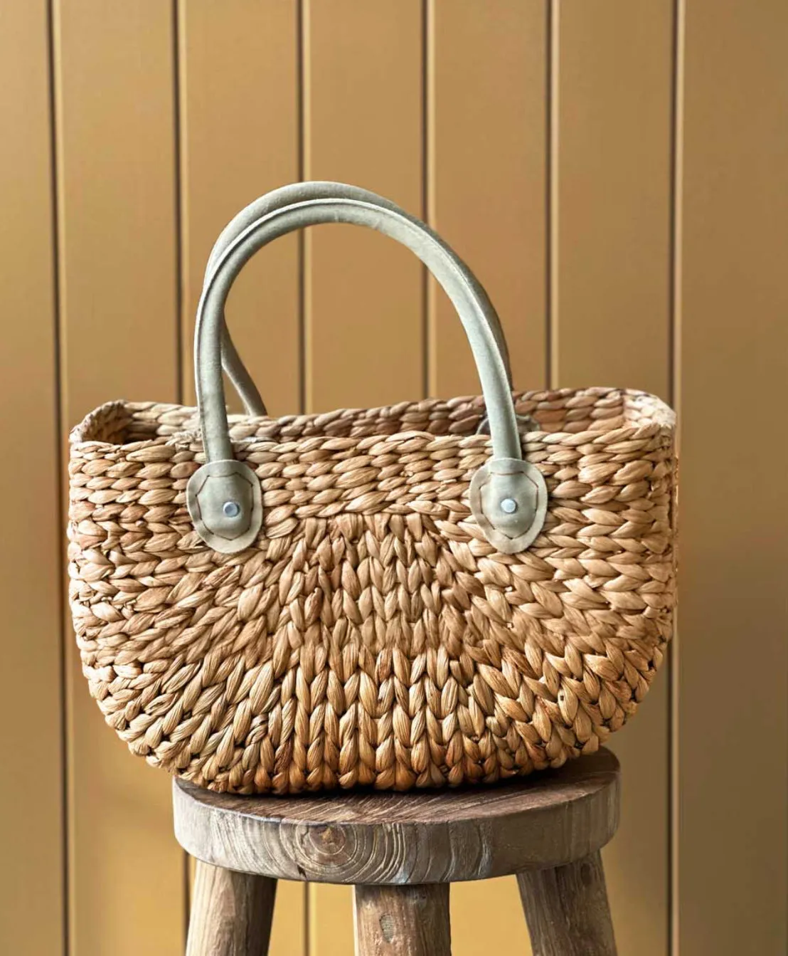 Basket - Suede Handle Harvest