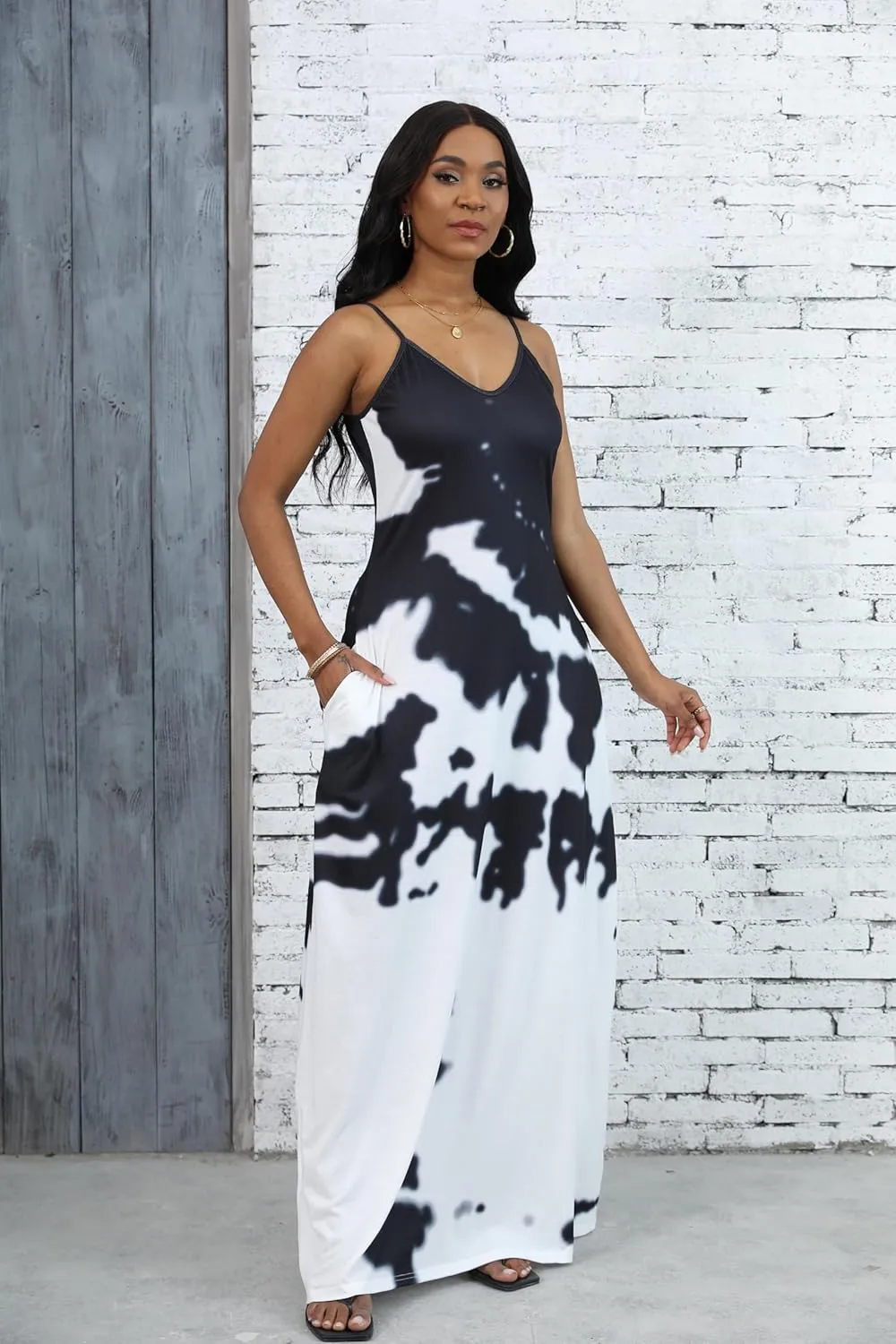 BessCops Summer Maxi Dresses for Women 2025 Plus Size Sundresses Casual Fashion Sleeveless Loose Long Sexy Dress with Pockets