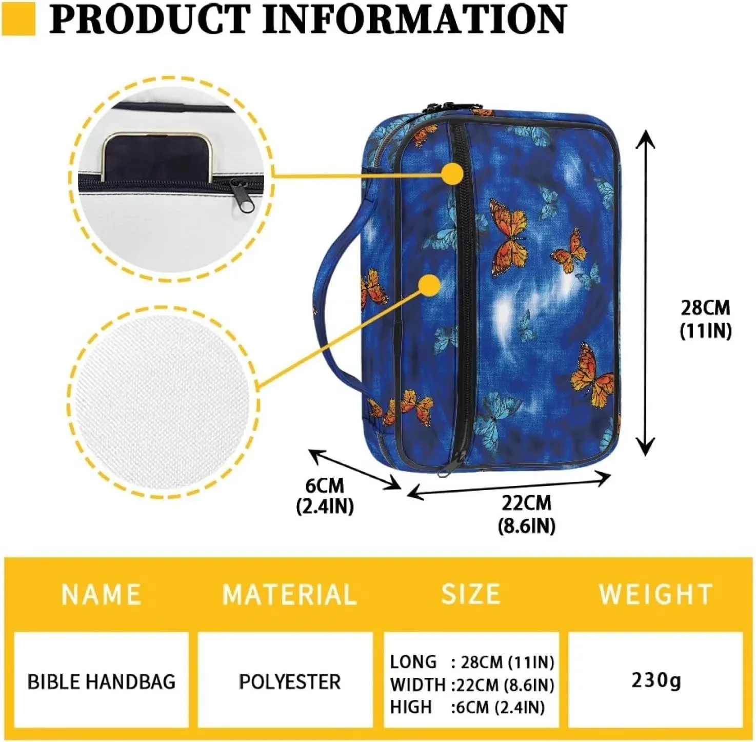 Bible Tote Bags for Women Men Bible Covers for Women Men with Pockets Western Bible Case Book Covers for Bibles