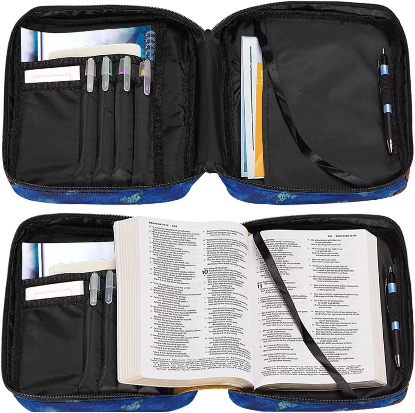 Bible Tote Bags for Women Men Bible Covers for Women Men with Pockets Western Bible Case Book Covers for Bibles