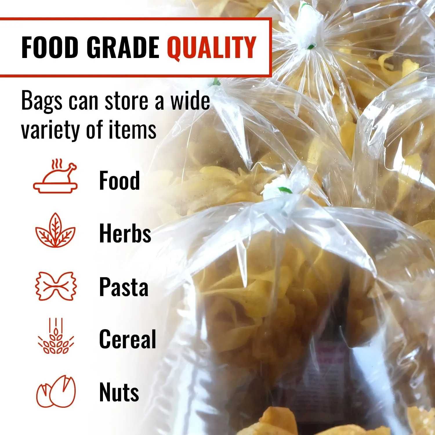 BirdBags Turkey Bags, 18” x 20” 100 Pack, USA & EU-Approved, Freezer Safe, Oven Safe, Great Heat-Safe 450*F Cooking Bags for Oven & Turkey Brining, Heavy Duty Oven Bags for Turkey