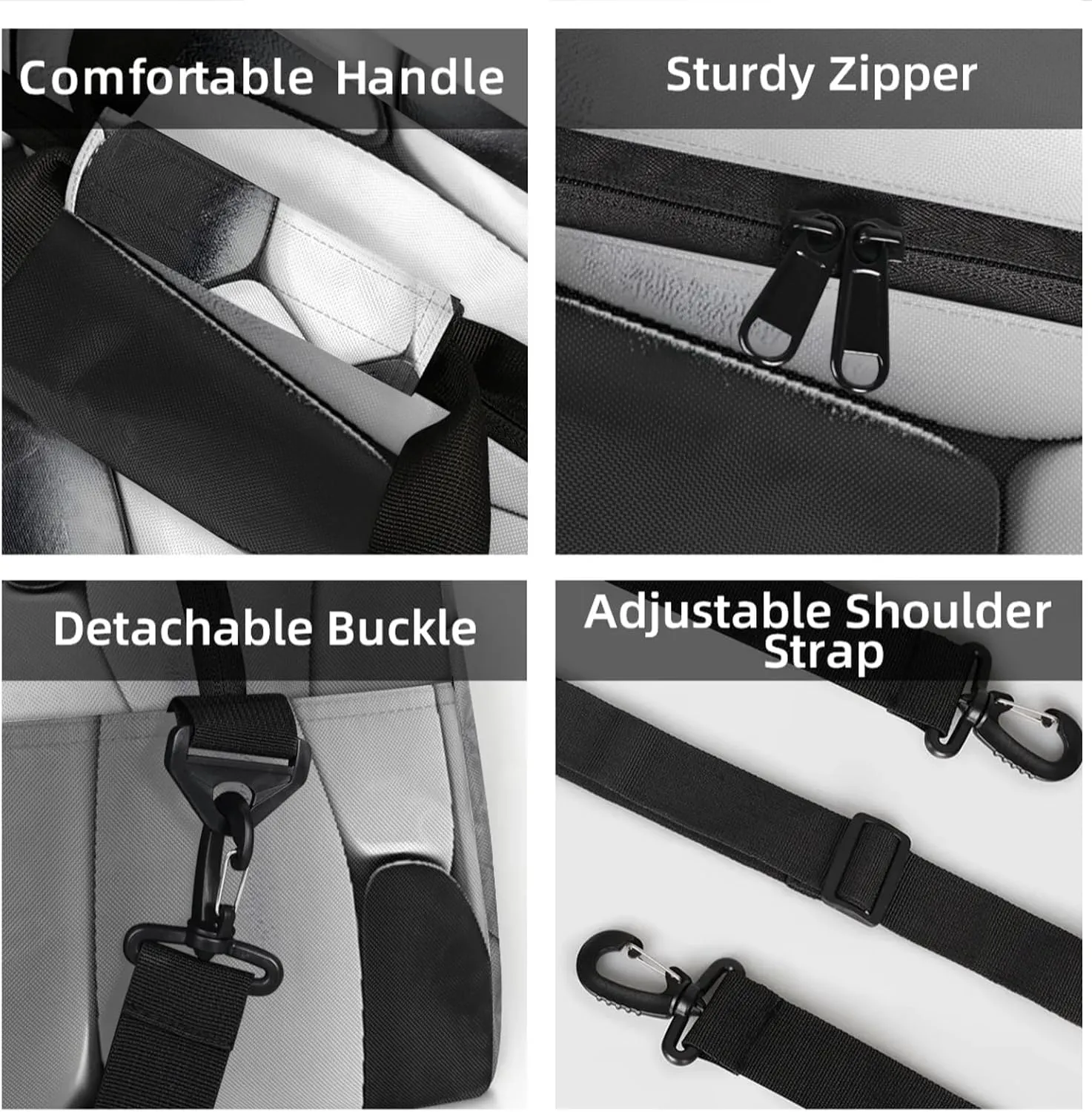 Black And White Soccer Small Gym Bag 18 inch Carry On Duffel Bag for Weekender Travel Sports Workout Yoga Gymnastics Dance Ballet