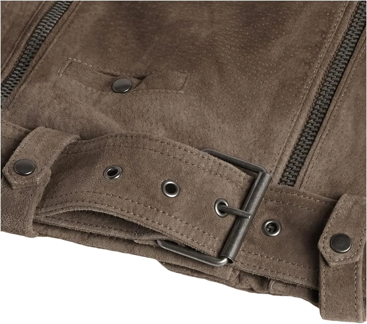 [BLANKNYC] womens Luxury Clothing Cropped Suede Leather Motorcycle Jackets, Comfortable & Stylish Coats