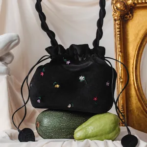 BLOSSOM BUCKET BAG NEGRO