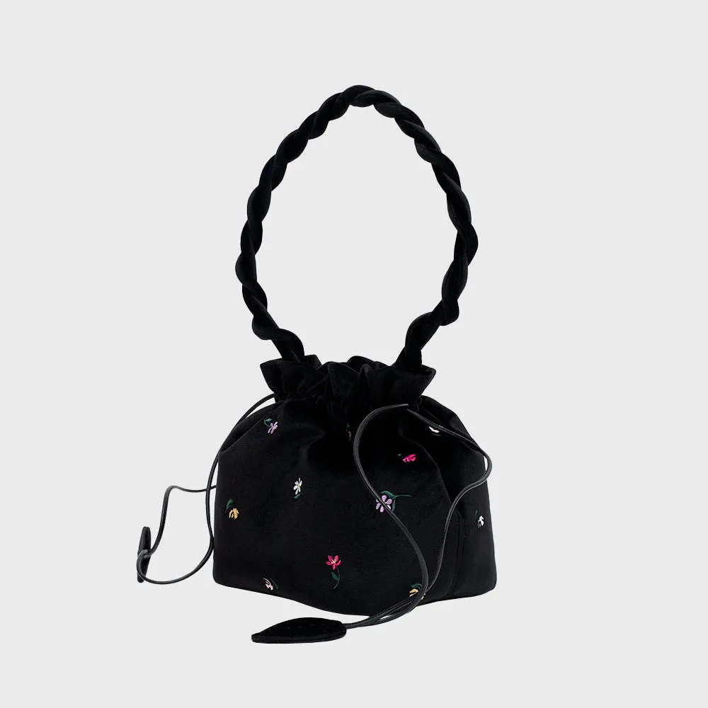 BLOSSOM BUCKET BAG NEGRO