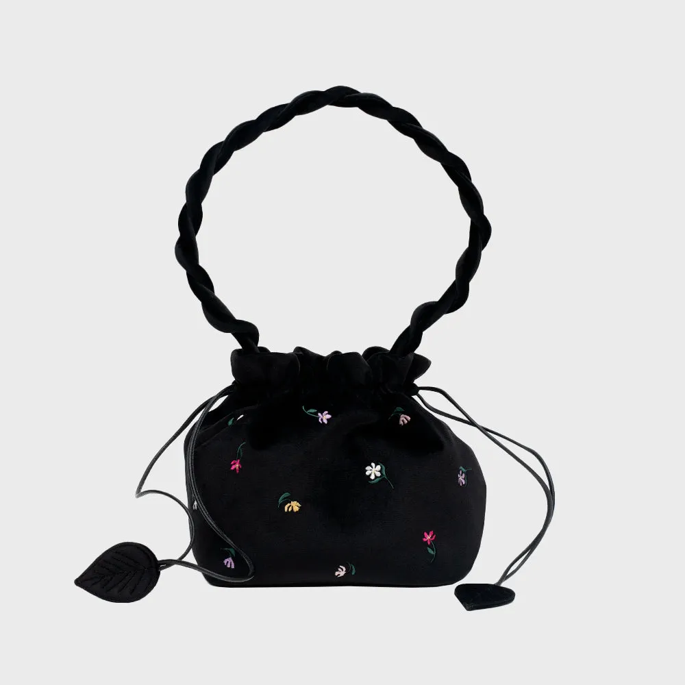 BLOSSOM BUCKET BAG NEGRO