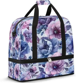 Blossom Gala Travel Duffel Bag, Travel Essentials, Gym Bag for Women, Weekender Overnight Bag With Shoes Compartment, Carry On Bags for Airplanes