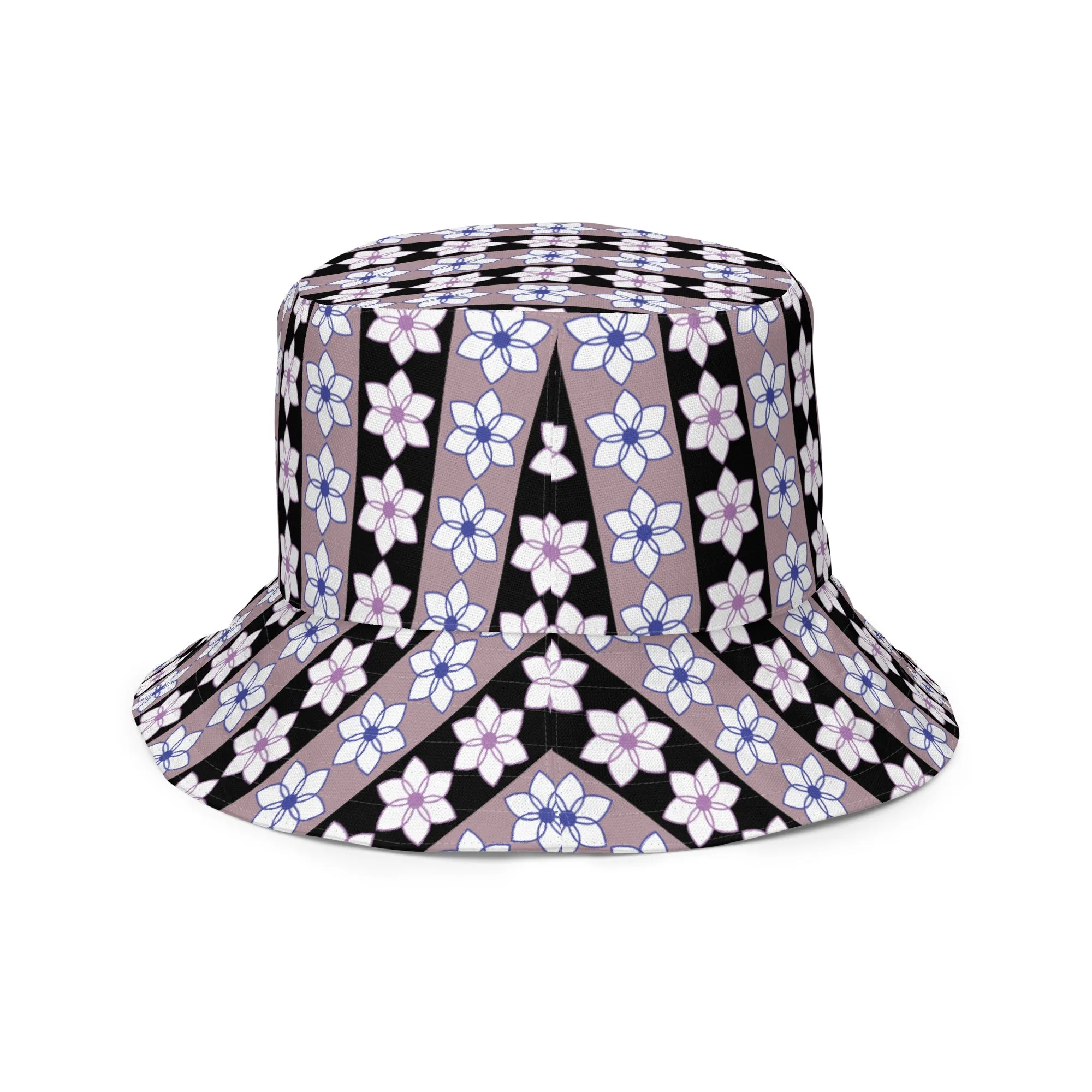 Blossom Stripes Reversible Bucket Hat