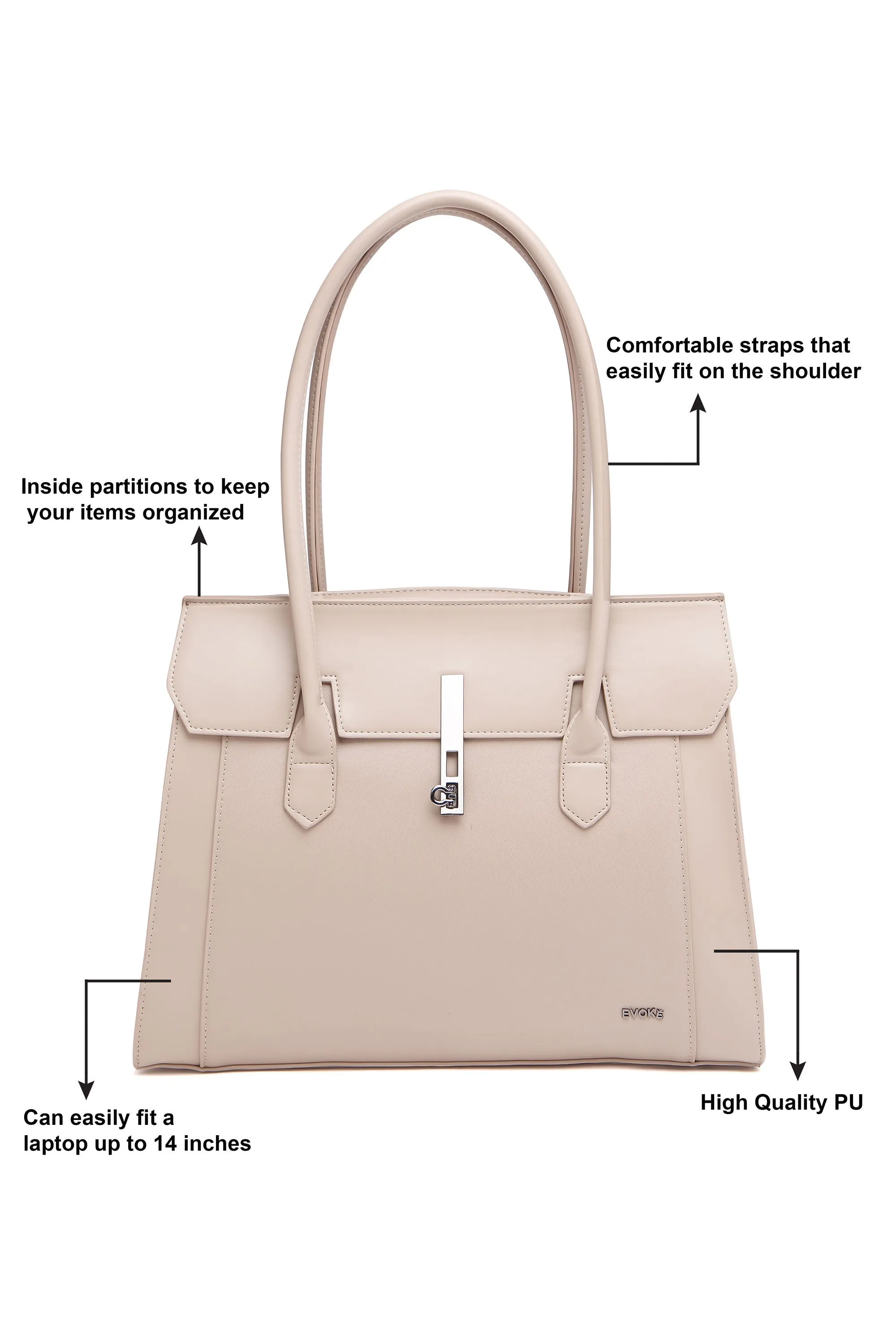 BLOSSOM STRUCTURED TOTE BAG 275 BLACK