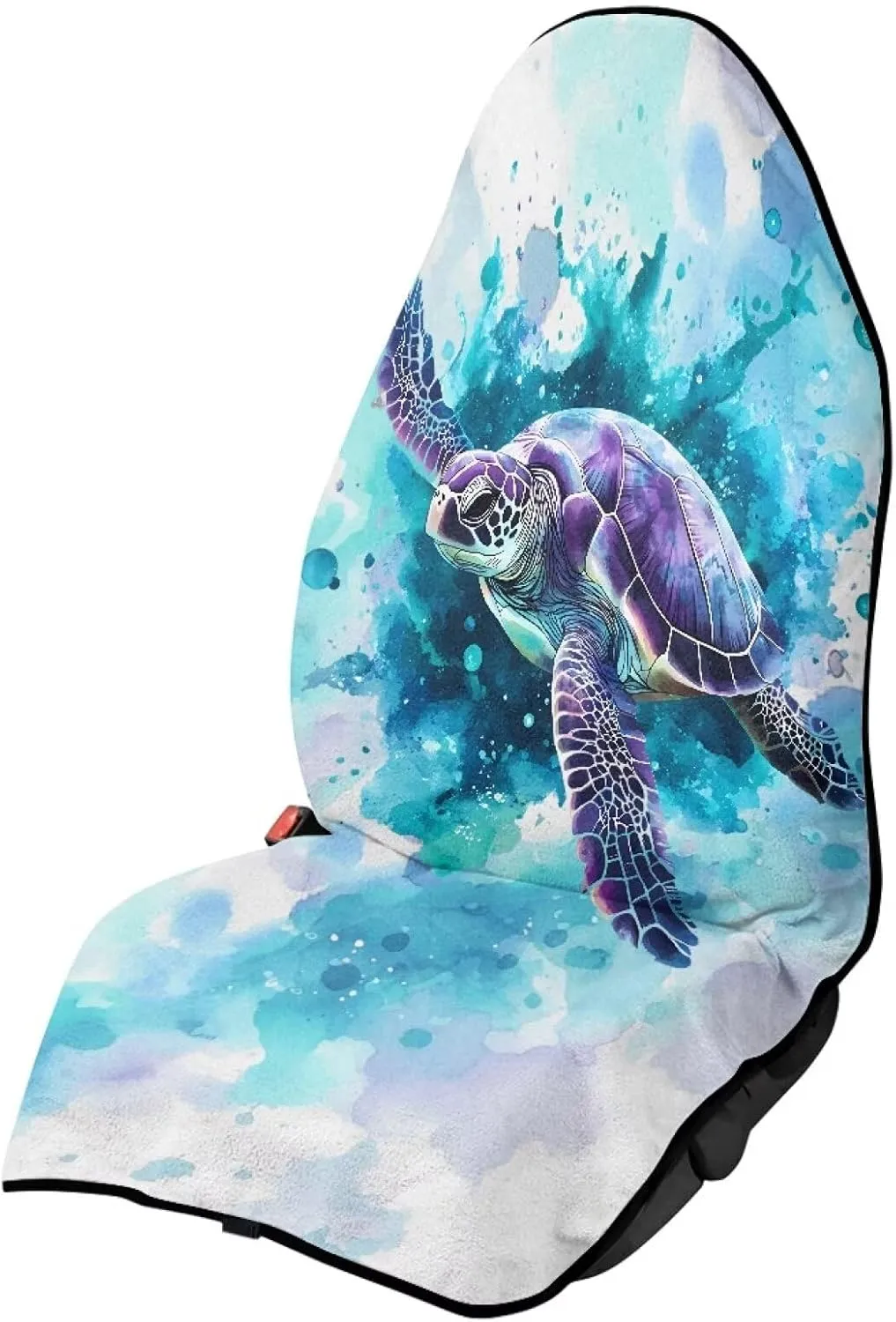 Blue Turtle Car Seat Cover Front Seats Only Universal Fit Most Cars Easy to Install Anti-Slip Back Fabric Waterproof Bucket Towel Seat Covers for Trucks SUV Jeep