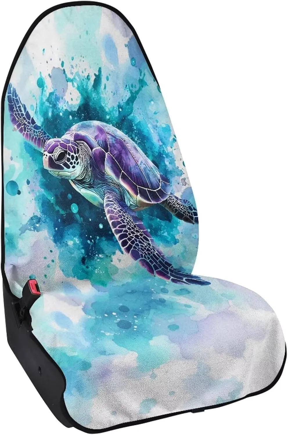 Blue Turtle Car Seat Cover Front Seats Only Universal Fit Most Cars Easy to Install Anti-Slip Back Fabric Waterproof Bucket Towel Seat Covers for Trucks SUV Jeep
