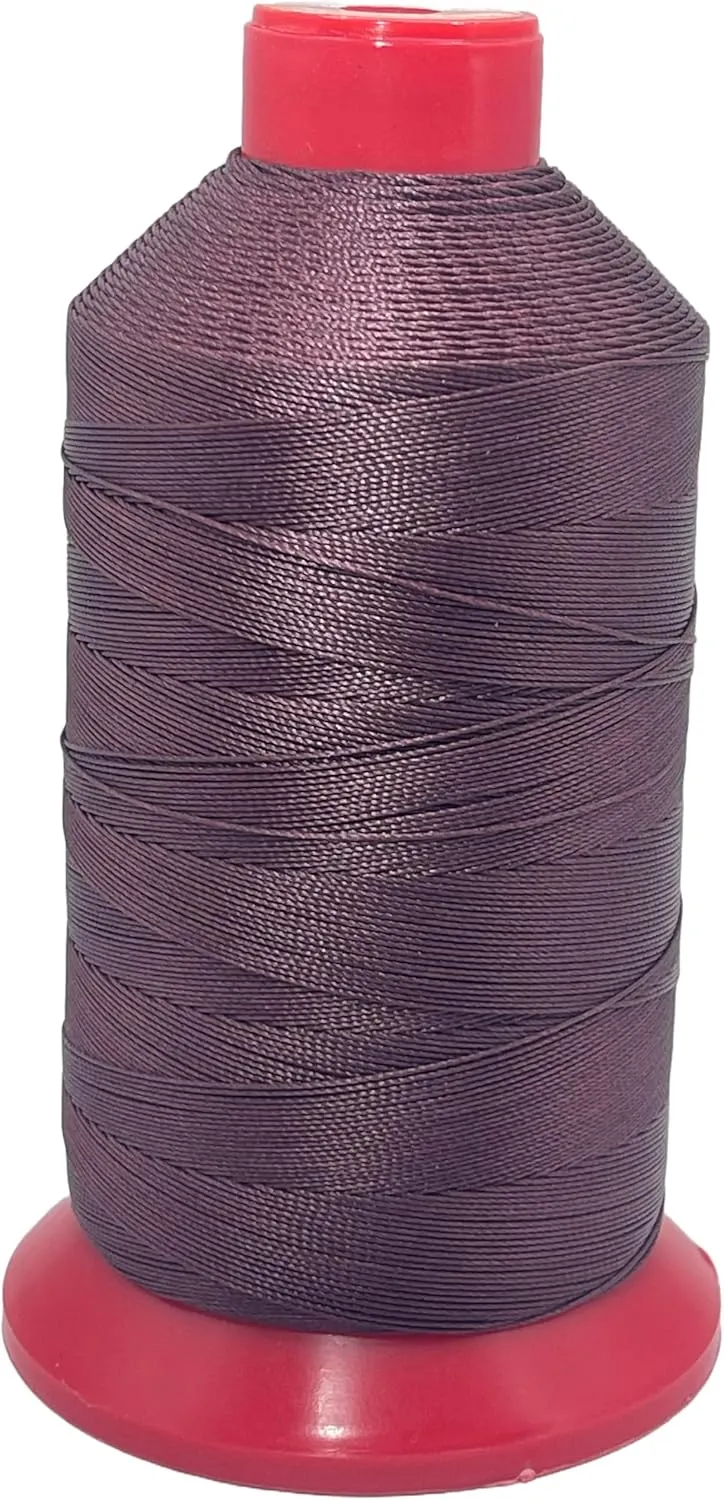 Bonded Nylon Sewing Thread Size #138 T135 1250yds for Outdoor Upholstery (Burgundy red)