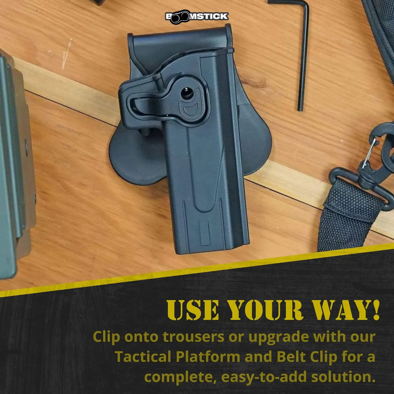 BOOMSTICK Fits Beretta 92, Beretta 92FS, GSG92, Girsan Regard MC; FDE Color