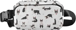 Boston Terrier Yoga Dog Womens Fanny Pack Anti Theft Belt Bag Waterproof Fashion Travel Waist Pouch