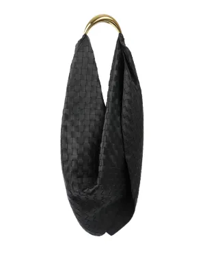 Bottega Veneta Black Foulard Hobo Bag.