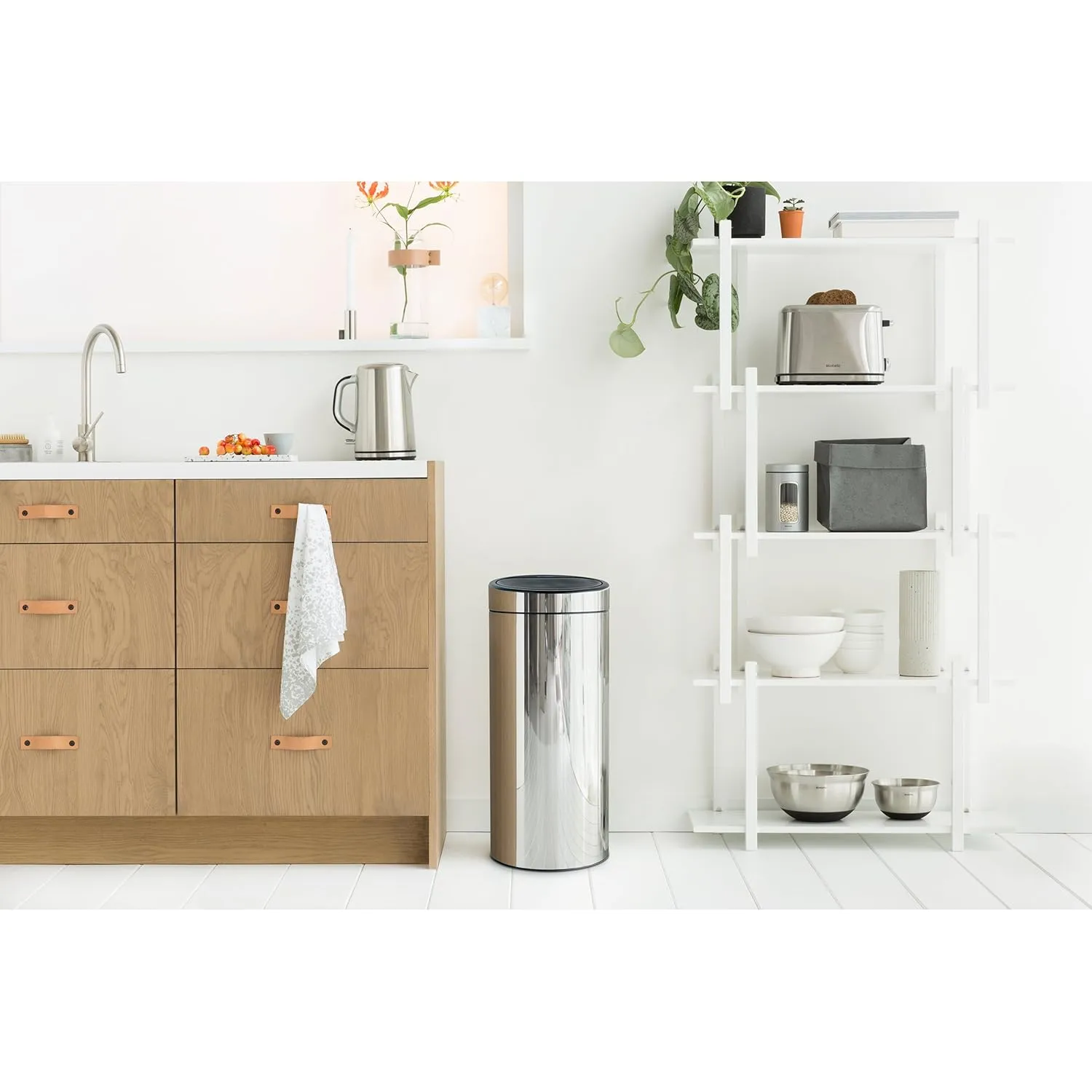 Brabantia Touch Trash Can New, 8 gallon