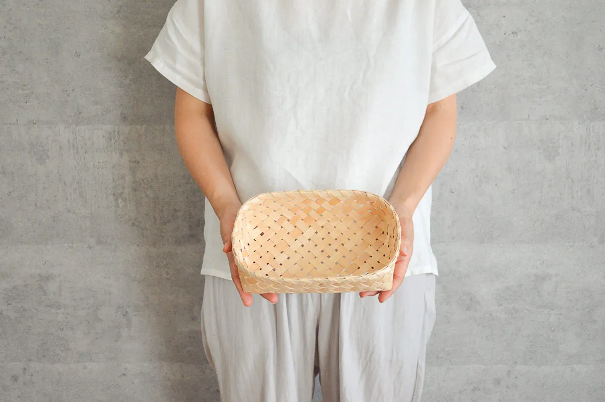 Bread basket, Cutlery basket / Itaya maple / Akita-JPN 720906