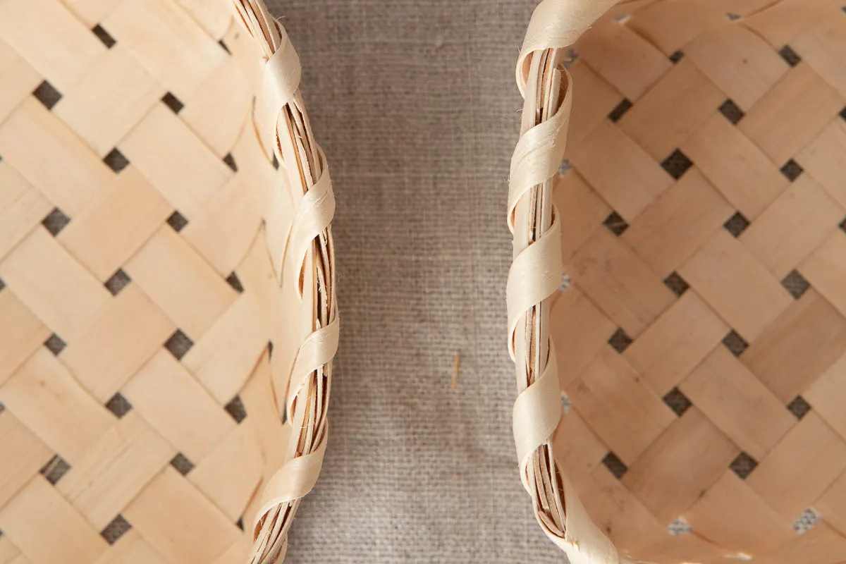 Bread basket, Cutlery basket / Itaya maple / Akita-JPN 720906