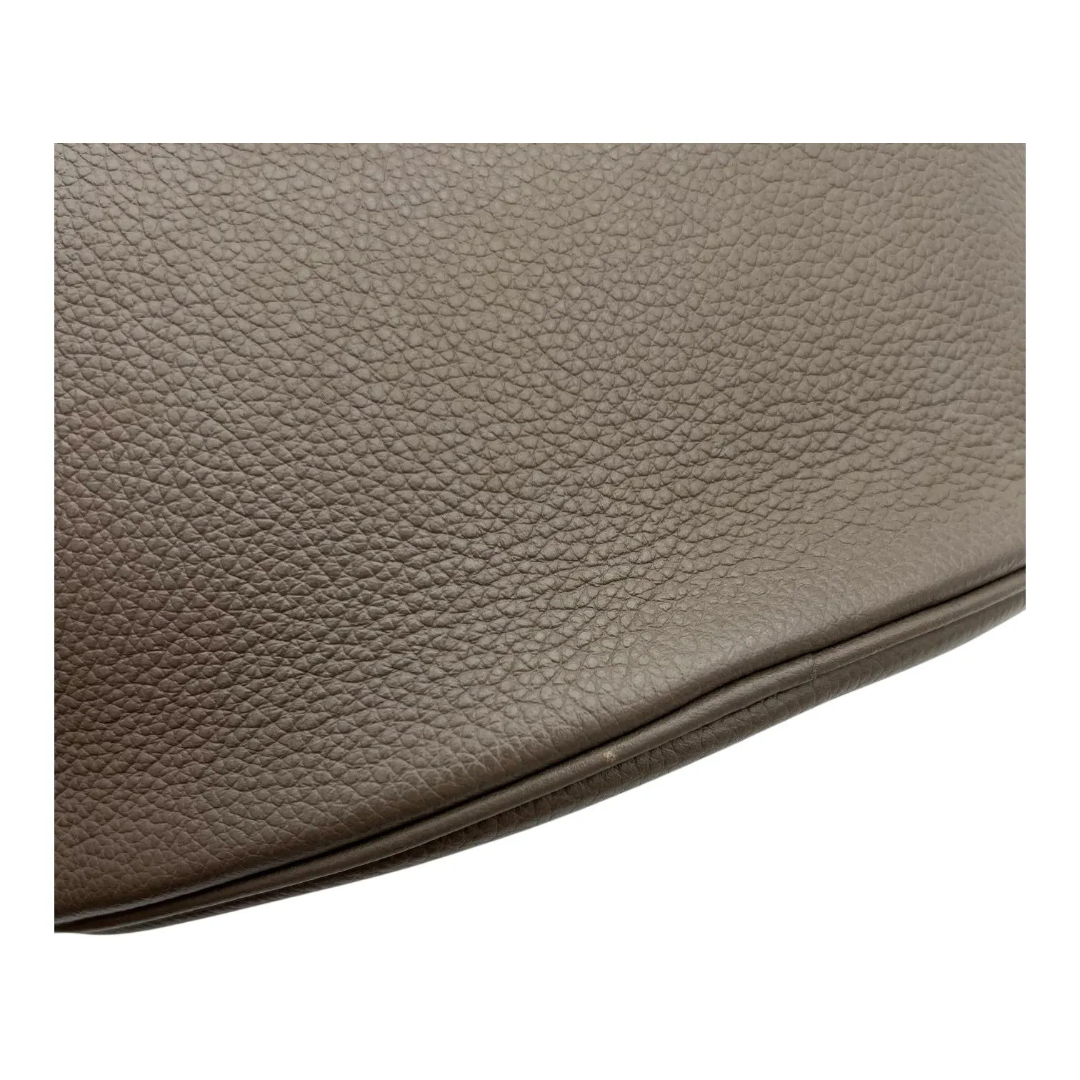 Bucket 16 Brown Top Handle Bag in Calfskin, Gold hardware