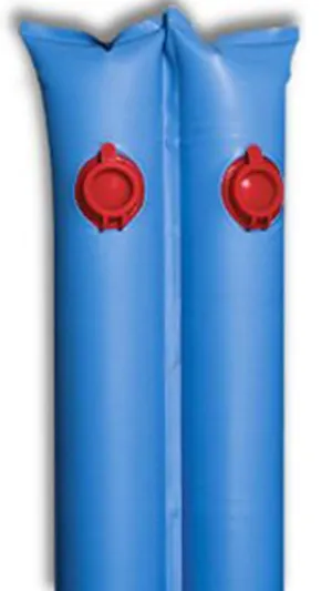 Buffalo Blizzard Blue 8-Foot Long Double Chamber Water Bag | 10 Pack | 22-Gauge Vinyl Material | Secures Winter Cover to Rectangular 12-Foot-by-24-Foot Swimming Pools