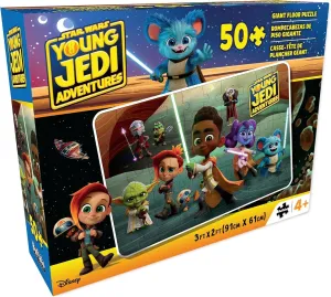 Buffalo Games - Star Wars - Young Jedi Adventures - 50 Piece Jigsaw Puzzle for Families Challenging Puzzle Perfect for Game Nights - Finished Size is