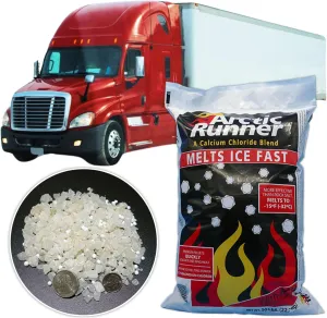 Bulk Calcium Chloride [Full Truckload of Ice Melt] 18 Pallets of 50 lb bags- Pet, Concrete, Plant Friendly -Commercial Grade Snow & Ice Melter- Melts to -15°F [Total 882 bags] 50 lb bags -45,000 lbs
