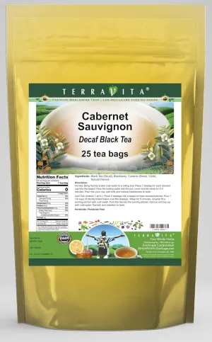 Cabernet Sauvignon Decaf Black Tea (25 tea bags, ZIN: 544236)