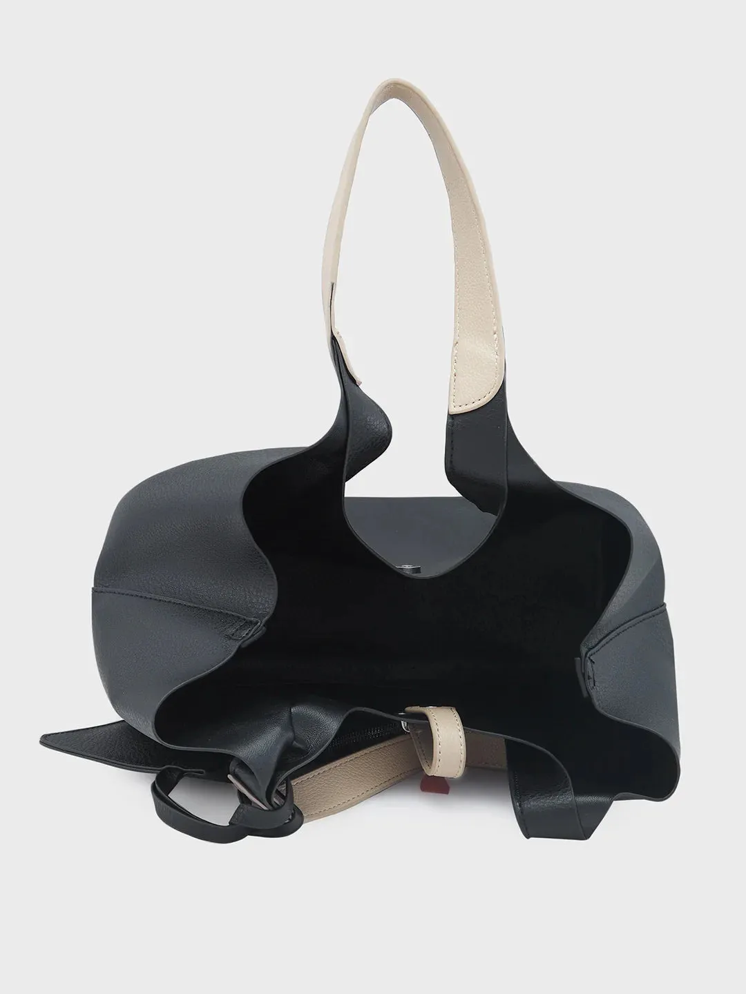 Caprese Tiera Large Black Hobo Bag