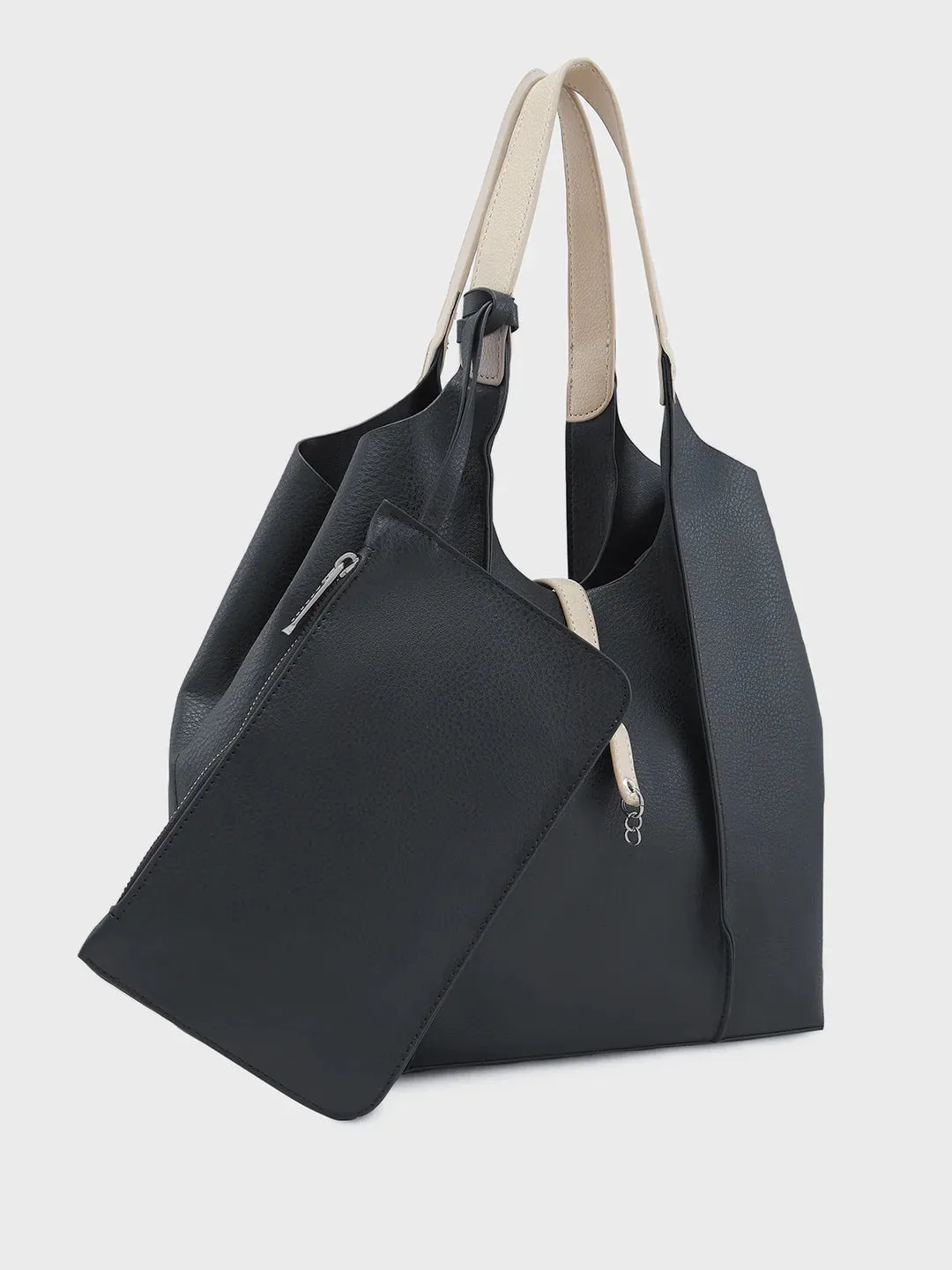 Caprese Tiera Large Black Hobo Bag