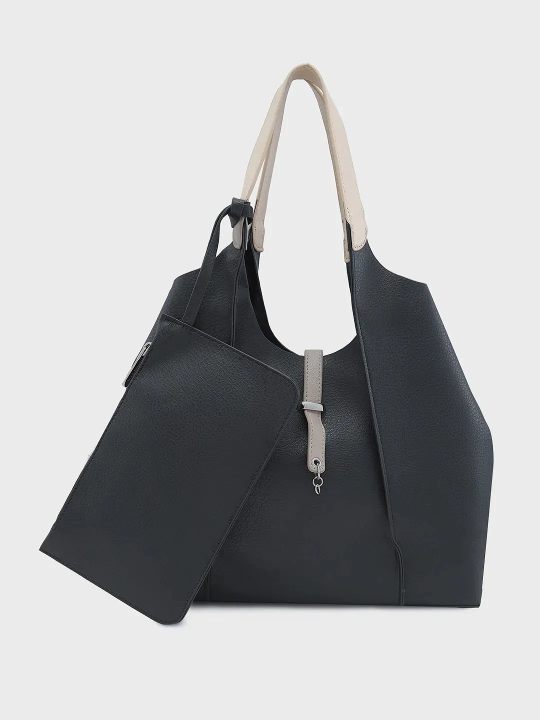 Caprese Tiera Large Black Hobo Bag