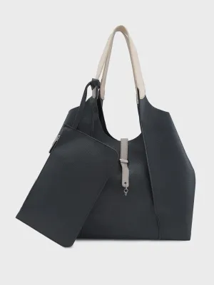 Caprese Tiera Large Black Hobo Bag