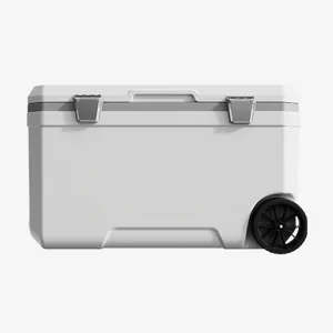 Car Camping Coolers for Cadillac Series Seventy-Five/Series Sixty/Seville/SRX, Waterproof Portable Cooler, Leak Proof Picnic Insulated Bag, Ultra-Light Premium Ice Chest Box,B-White-70L