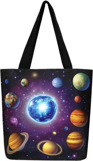 Cartoon Ferret Canvas Tote Bag for Women,Lovely Wild Animals Waterproof Beach Bag Cute Coastal Shoulder Bag