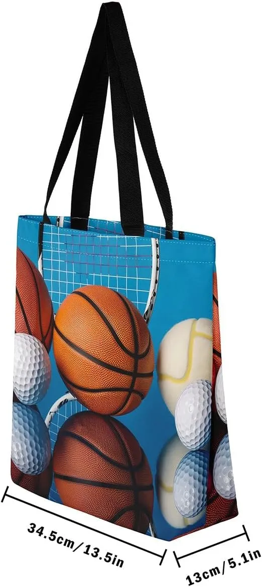 Cartoon Vehicle Canvas Tote Bag,Racing Car Foldable Beach Bag Kids Extreme Sports Reusable Grocery Shoulder Bag