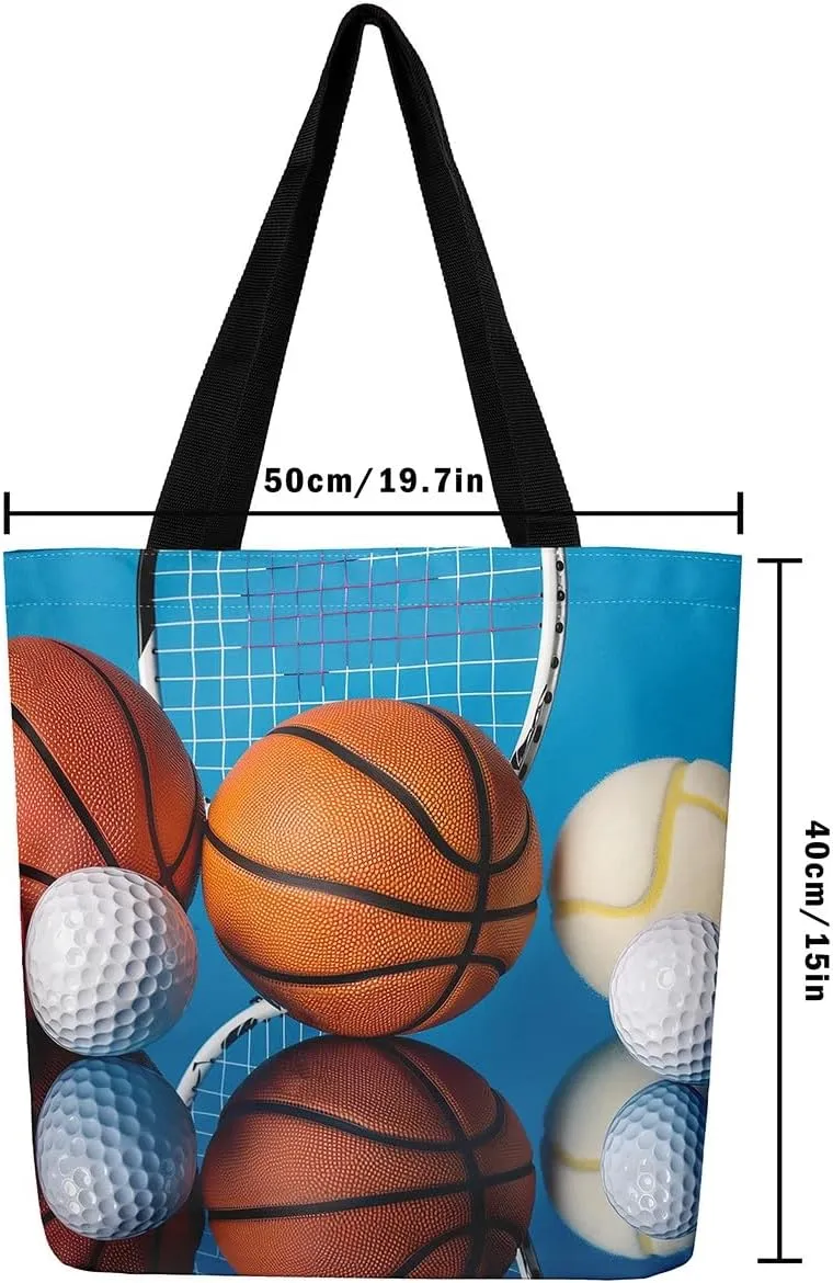 Cartoon Vehicle Canvas Tote Bag,Racing Car Foldable Beach Bag Kids Extreme Sports Reusable Grocery Shoulder Bag