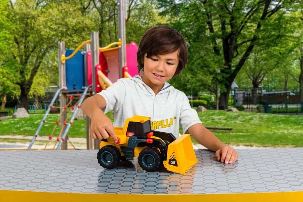 CAT Construction Toys, CAT Construction 11.5" Power Haulers 2.0 Wheel Loader, Lights and Sounds, Ages 3 and up