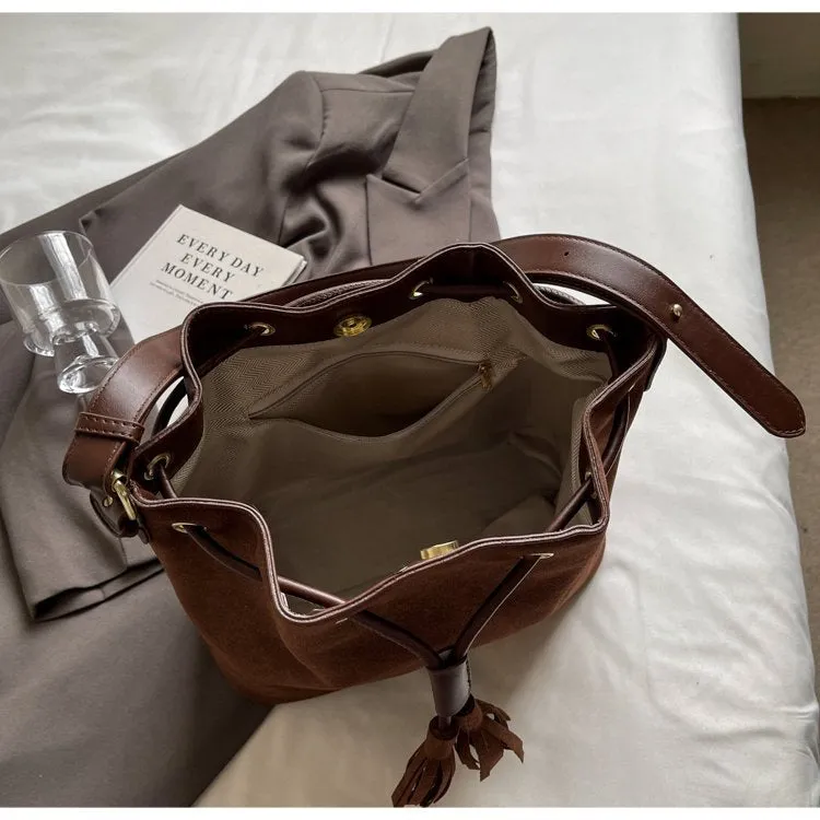 Celeste | Elegantly Tasselled Bucket Bag