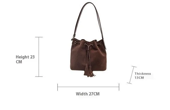 Celeste | Elegantly Tasselled Bucket Bag