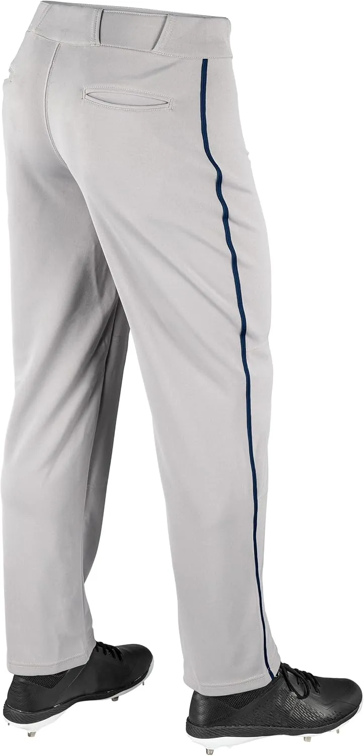 CHAMPRO Boy's Straight Leg Open Bottom Youth Baseball Pants with Side Braid