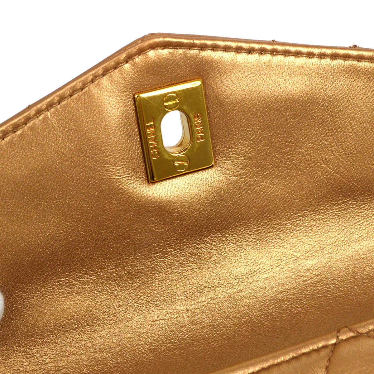 CHANEL 1991-1994 Belt Bag Bronze Lambskin