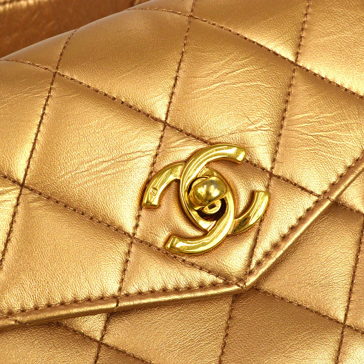 CHANEL 1991-1994 Belt Bag Bronze Lambskin
