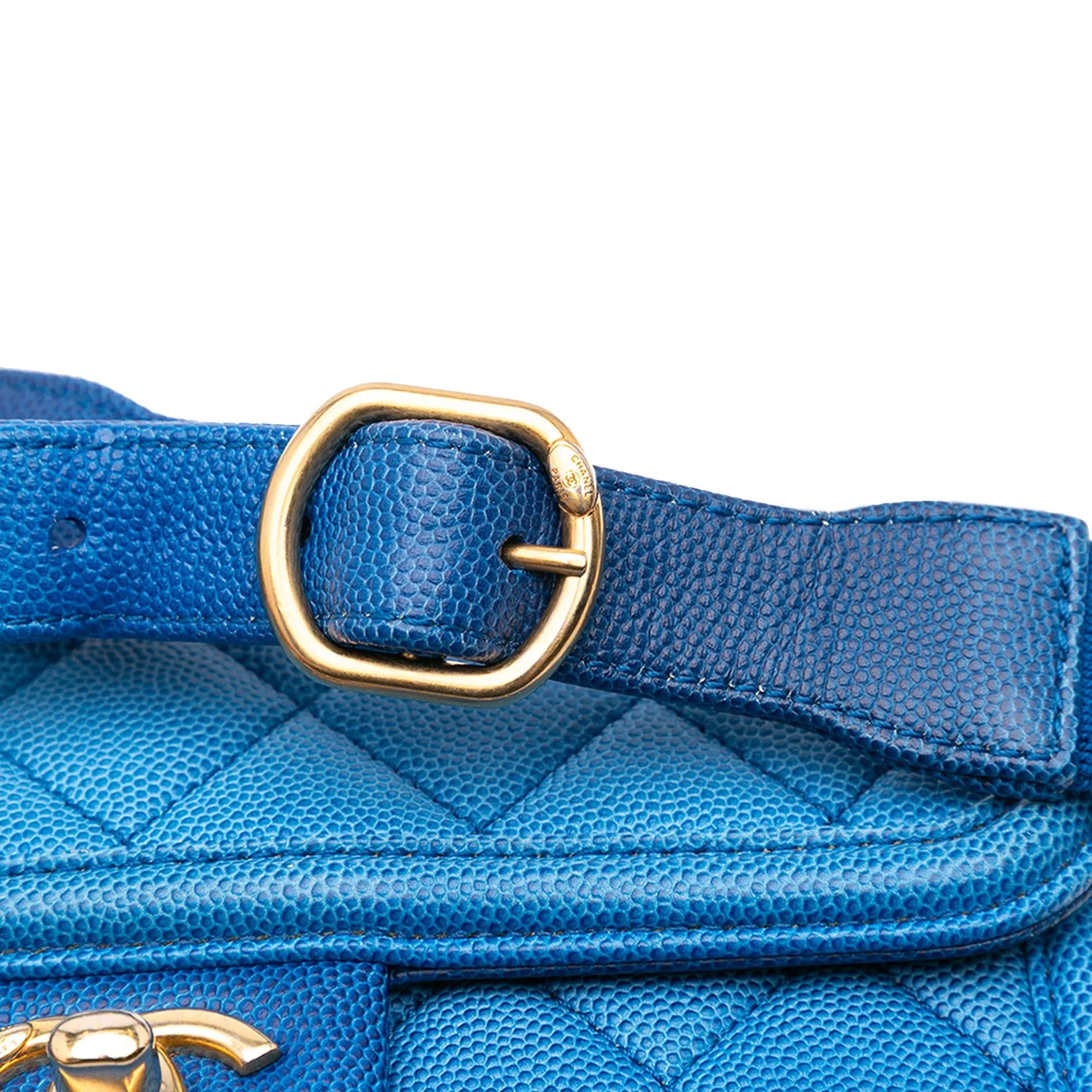 Chanel Quilted Caviar Sunset On The Sea Flap Belt Bag