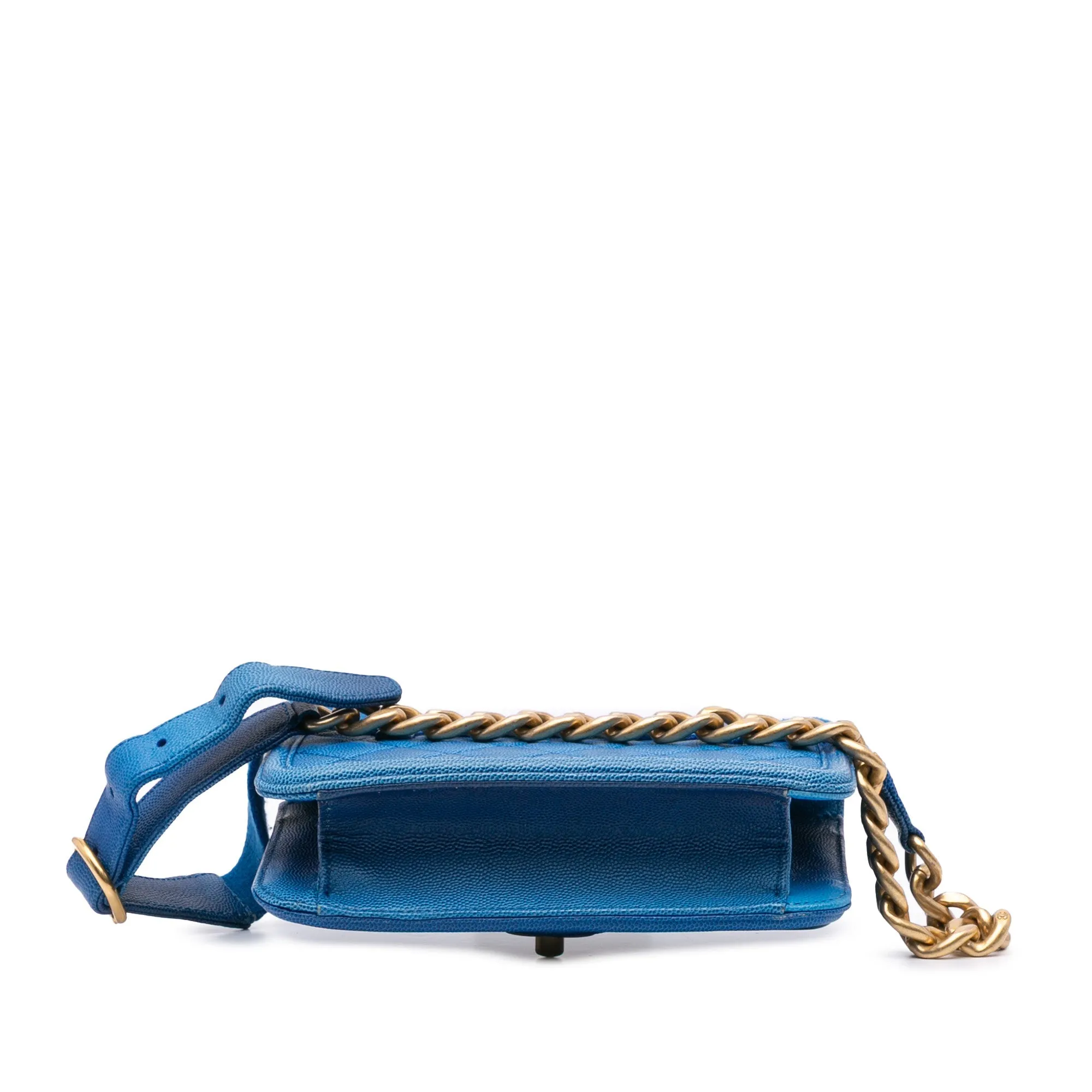 Chanel Quilted Caviar Sunset On The Sea Flap Belt Bag
